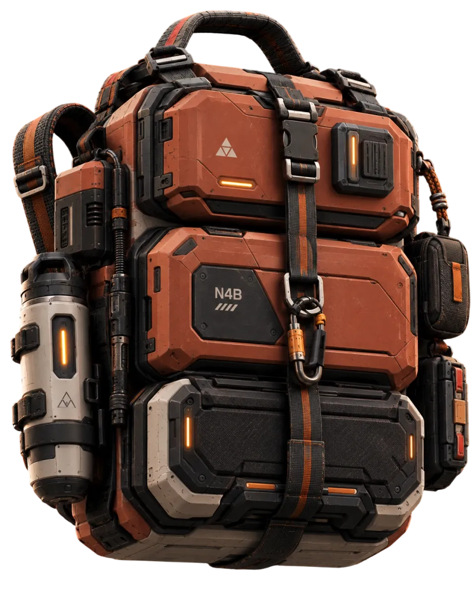 Sac à dos d'expédition NEURAL4B, coque rouille
